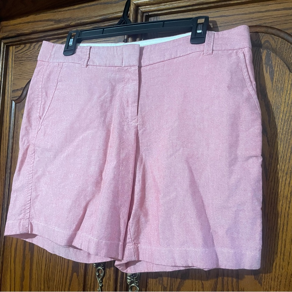 Red J Crew Women's Bermuda Shorts Size 10 City Fit
